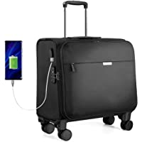 Los mejores  - Hanke Maleta de negocios con candado TSA y puerto de carga USB- compartimento para portátil de 14 pulgadas- 33 L y 16…